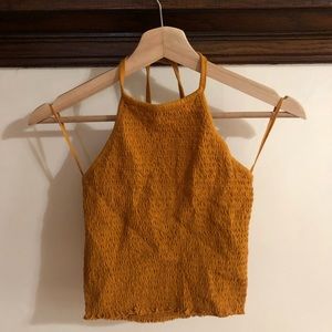 cropped halter top, size M